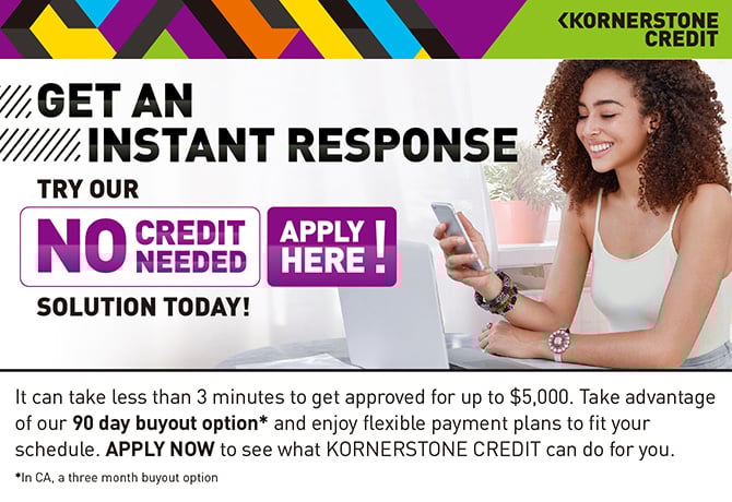 Apply Now with Kornerstone Credit